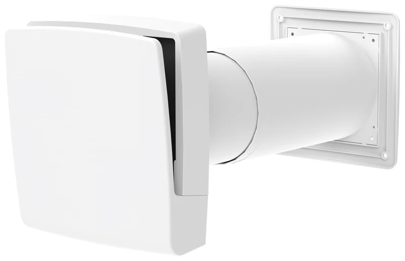 Fresh TL 100C Friskluftsventil teleskopisk, Ø100 mm, vit, Ventilation