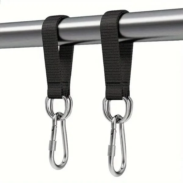 Keinuteline - 10" Puun Keinun Hihnat Karabiner-klipseillä, Sopii Puun Keinutuoliin, Kestää 90 kg