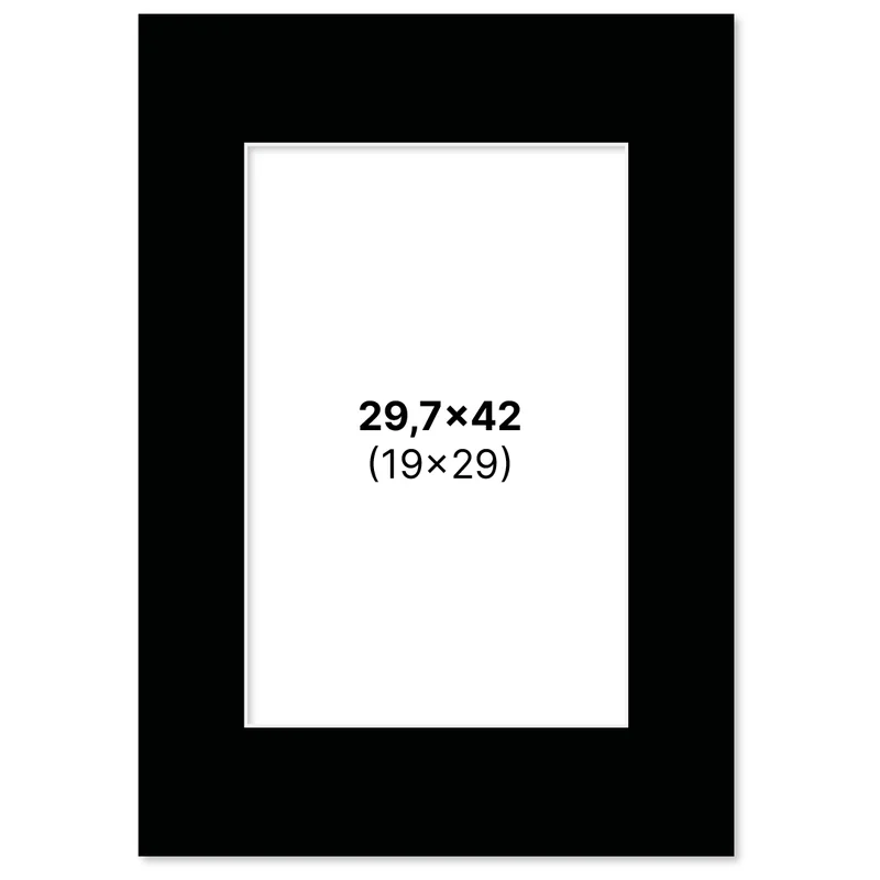 Pen Store Passepartout Sort 29,7x42 cm A3
