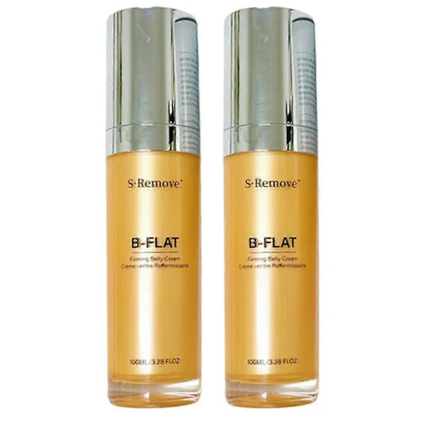 B-FLAT Firming Tummy Cream Anti-Aging Skin Tightening Body Cream For Sagging Skin & Stretch Marks (2pcs)