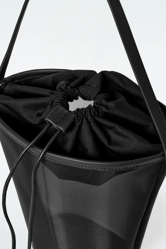 COS Mini Bucket Bag - Mesh in Black - Women