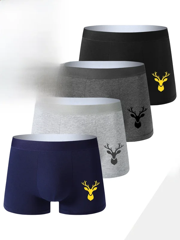AliExpress - 4 pièces boxer sous-vêtements pour hommes, sous-vêtements de sport doux respirant quatre saisons pour hommes, sous-vêtements boxer 