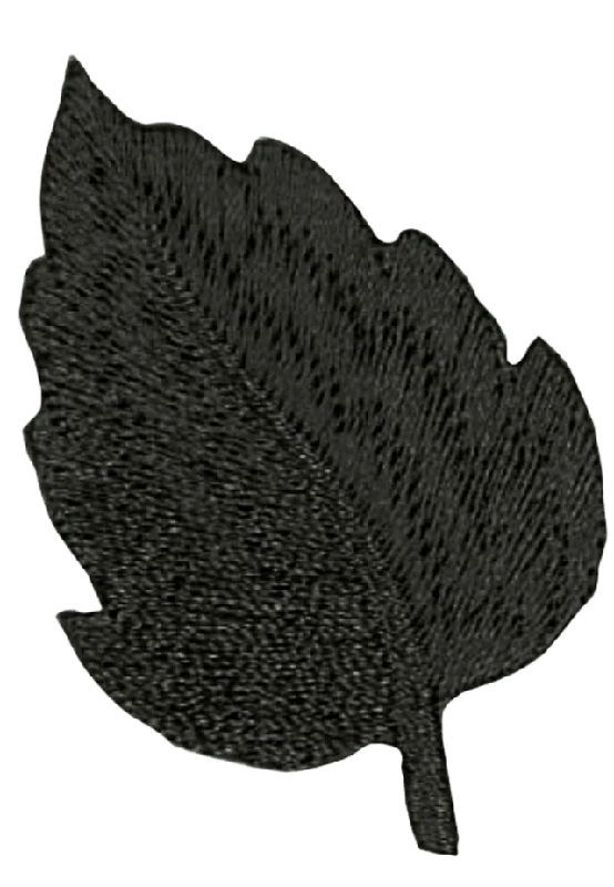 Trend-Tex Applikation Leaf Sytillbehör Svart 9 CM