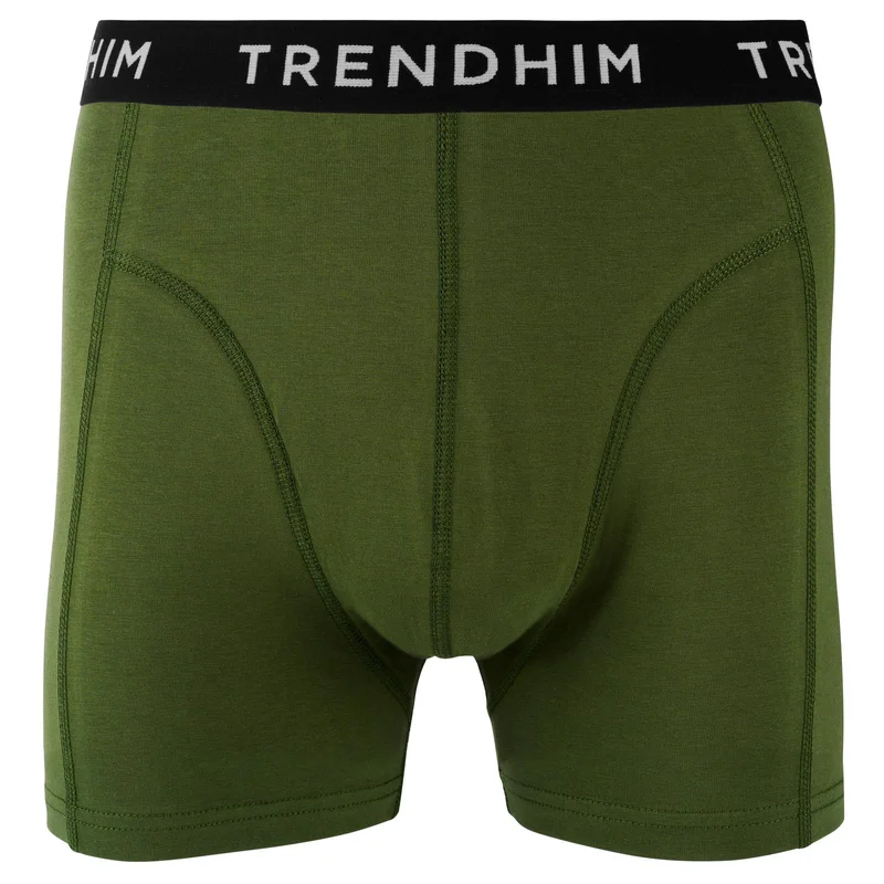 FlexFeel | Olívazöld pamut boxeralsó for Men