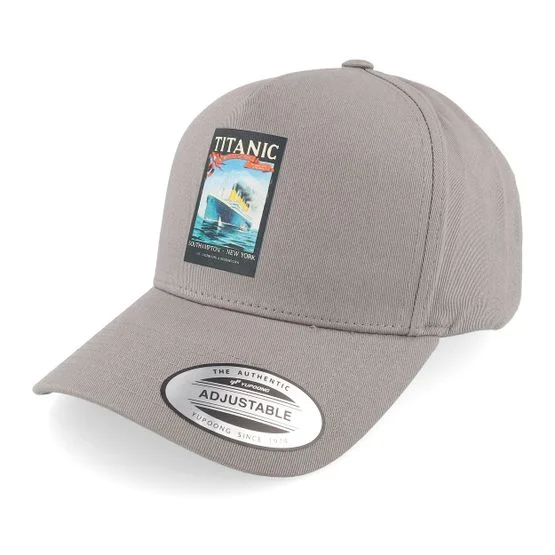 Public Domain - Grå adjustable Caps - Titanic White Star Line A-frame Grey Adjustable @ Hatstore