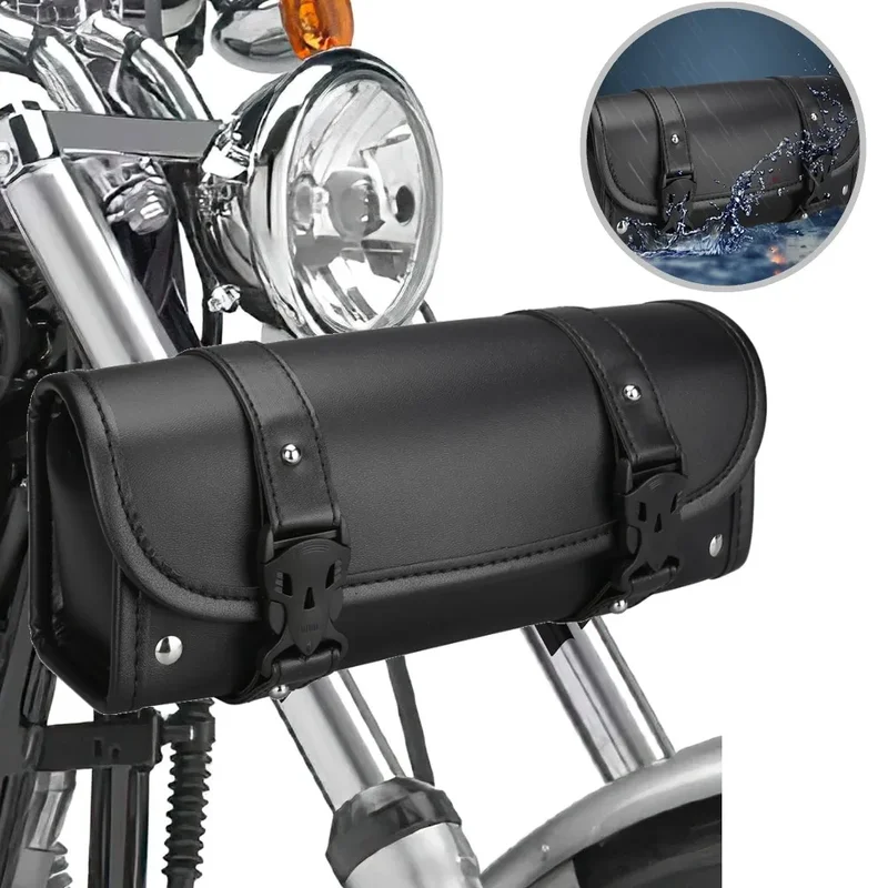 AliExpress - Motorrad Satteltaschen PU Leder Gabel Schwanz Werkzeug Tasche Gepäck Für Harley Chopper Bobber Cruiser Sportster XL 883 1200 Tasche