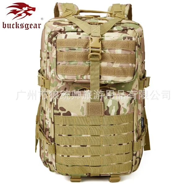 Wolf commander oppgradert 50L Army fan EDC kit kamuflasje stor 3p bag utendørs camping ryggsekk taktisk ryggsekk