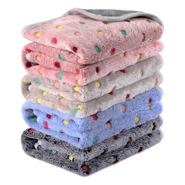 4 stk. vanntette tepper, vaskbare, små dyre fleece sengetøy, absorberende marsvinsburforinger, gjenbrukbare tisseunderlag for kjæledyr, sovematte, 