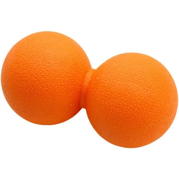 Yoga Massageboll - Bästa triggerpunktsbollen för myofasciell och fasciafrisättning, fot- och ryggmassage, terapi (Jordnöt Orange)