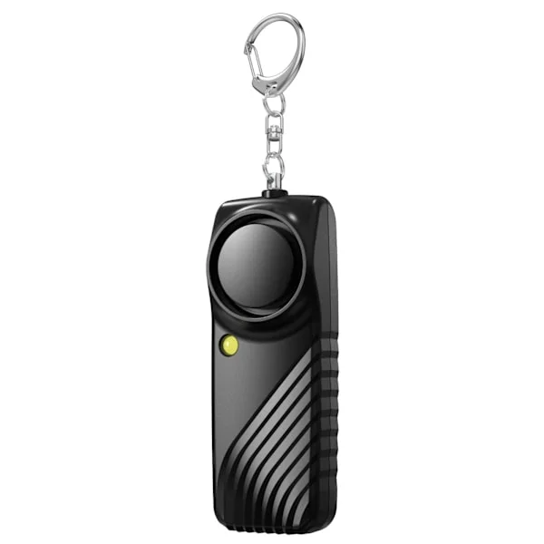 Personal Safety Alarm with Battery - 130dB Loud Emergency Alarm Keychain with LED Light Black