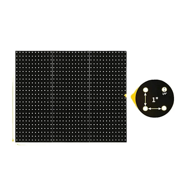 Metal Pegboard Paneler, Vægmonteret Organisation, Holdbar Stål Konstruktion, 3pcs