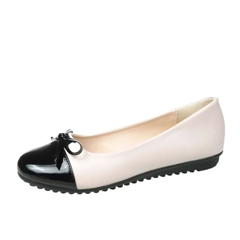 AliExpress - Ballerina Mutter Schuhe Damen flache Schuhe Komfort rutsch feste Damen Slipper Leder Wohnungen elegante Bowknot Damen Einzels chuhe