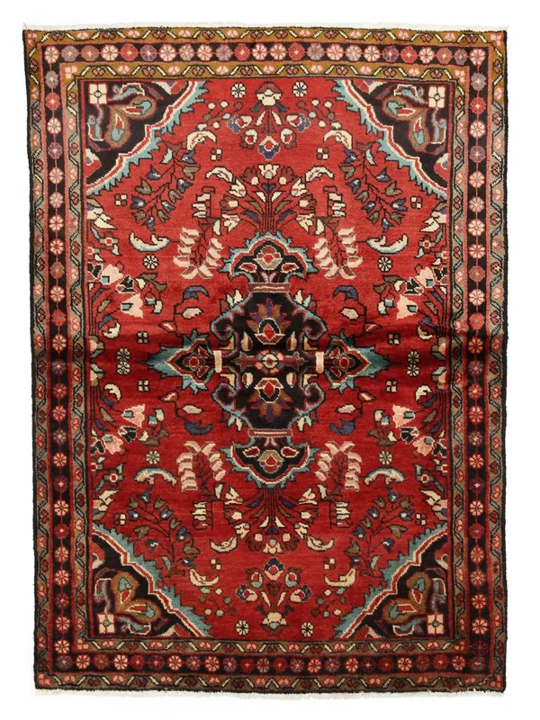 Lillian Rug 110X155 Dark Red/Black Wool