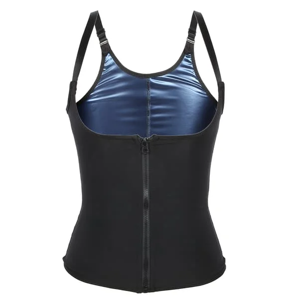 Treningsvest for kvinner, pustende, elastisk, fettforbrennende shapewear S M