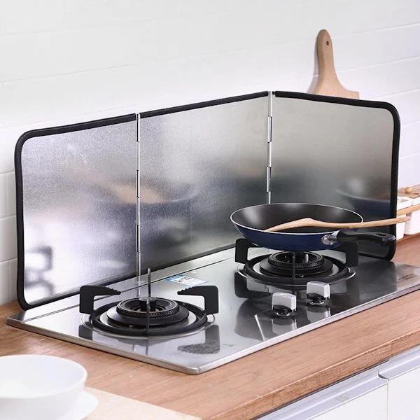 【BQ】Vikbart stänkskydd Kök Måste ha Stänkskydd 97x30 cm silver