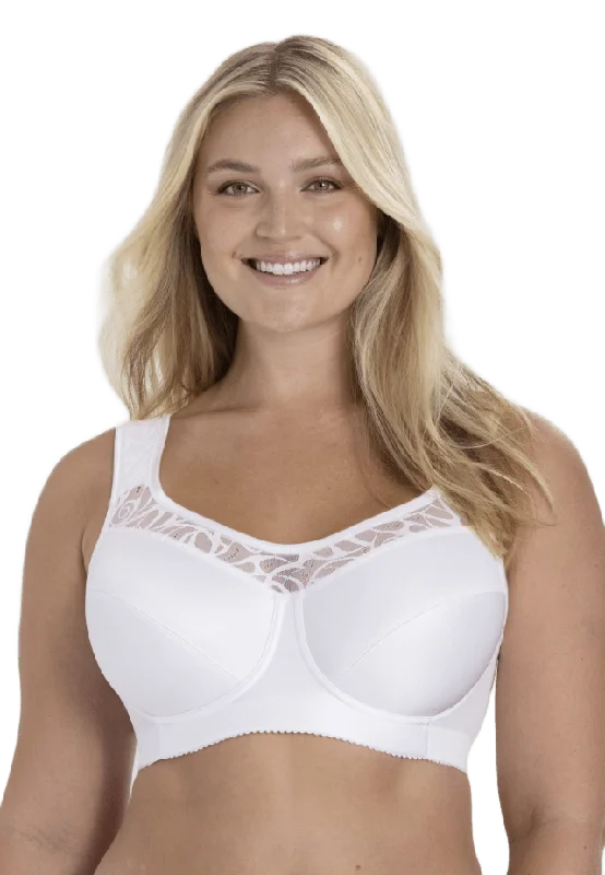 Miss Mary of Sweden Cotton Simplex Bh Med Bygel Dam Vit 90h