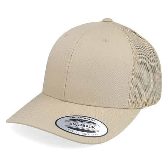 Yupoong - Beige trucker Caps - Retro Khaki Trucker @ Hatstore
