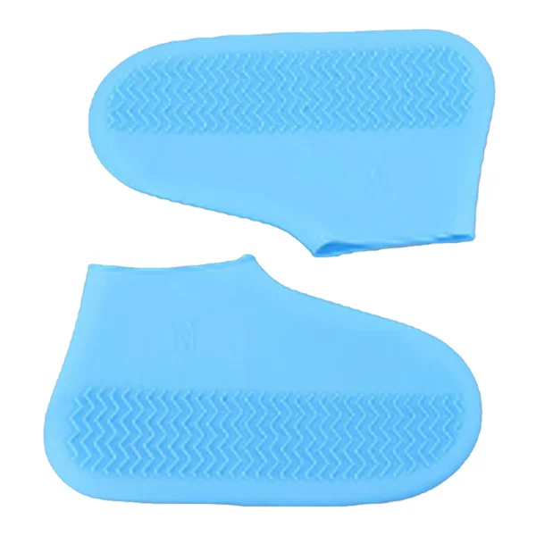 Waterproof Shoe Covers Silicone Non-slip Rain Shoe Covers Reusable Unisex Shoe Covers Overshoes for Outdoor Blue S