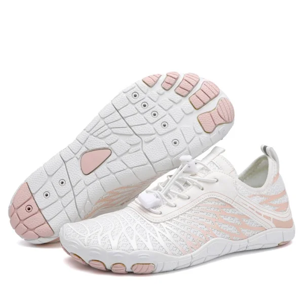 [KK] Water/Swimming Shoes for Women and Men, Non-Slip, Athletic, for Walking, Running, Swimming A8305 White