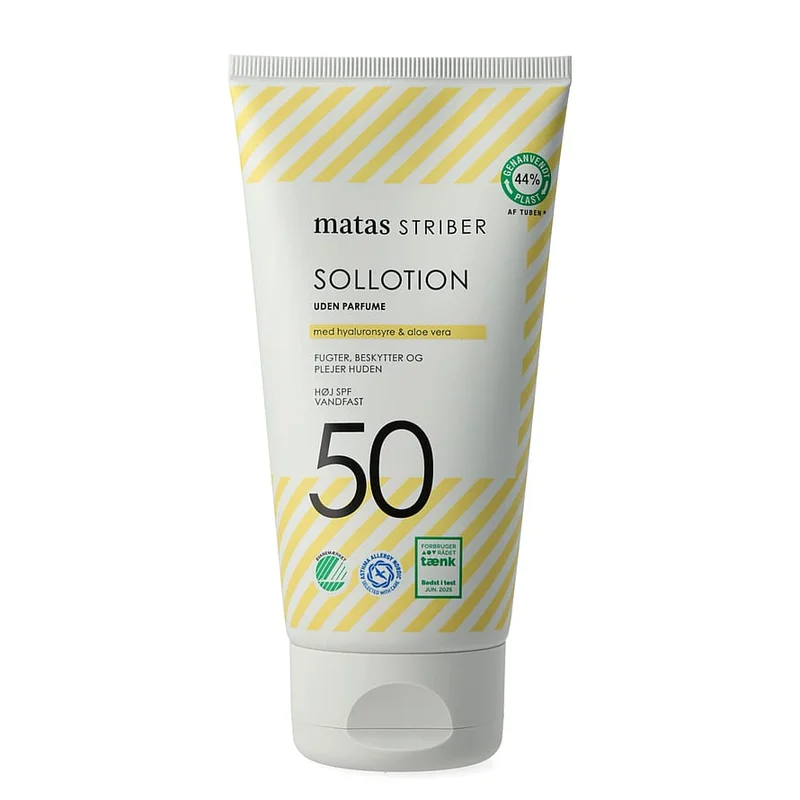 Matas Striber Sollotion SPF 50 Uden Parfume 150 ml, Hudpleje, Solcreme, Solcreme Til Ansigtet