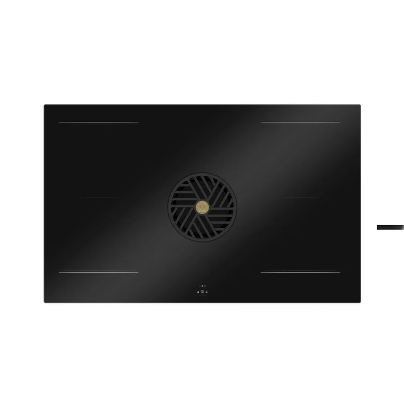 Bertazzoni P804ICH2M30NT Induksjonstopp med integrert ventilator 83 cm, 4 soner, flex' - 'Sort, glass