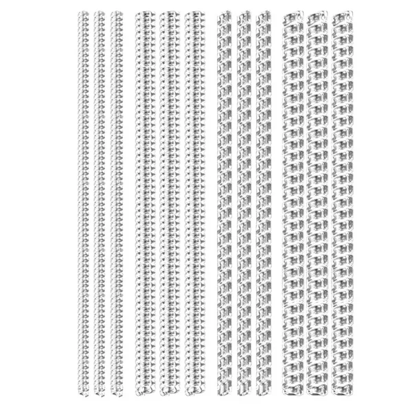 Invisible Spiral TPU Ring Size Adjuster Set 12 pcs, Transparent 10cm Ring Reducer for Easy DIY Fit
