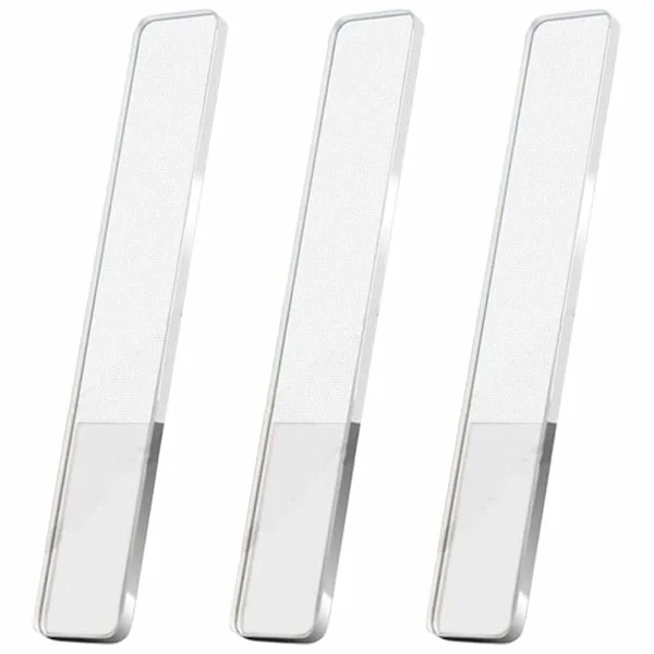 Glass Neglefiler Nano Krystall Mini Neglefil Oppgradert Neglebuffer Neglepoleringsstripe Profesjonelt Neglemanikyrverktøy. 3 stk/sett
