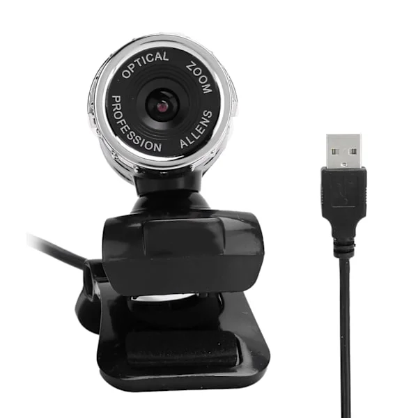 HXSJ S9 Digital Roterbar Webbkamera 1080P Manuell Fokus Inbyggd Mikrofon för Windows Android TV (Silver)