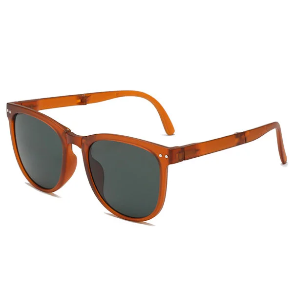Aurinkolasit Klassiset Taittuvat Retro-Aurinkolasit Silmälasit UV400 Suoja Unisex Miehille Naisille Golf Pyöräily Urheilu Kalastus Matkailu (Punainen)