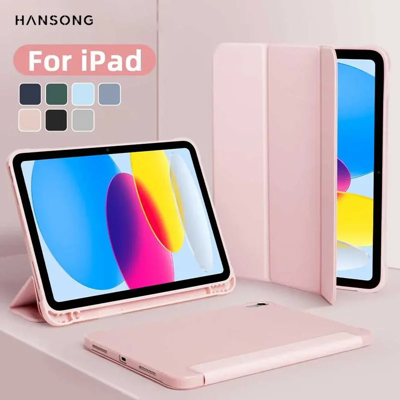 AliExpress - Pour iPad Mini 6 7 iPad Pro 11 M4 iPad Air 11 M2/M3 10th A16 pour Air 5/6/7/8 10.2 9.7 10.9 étui antichoc avec porte-crayon latéral