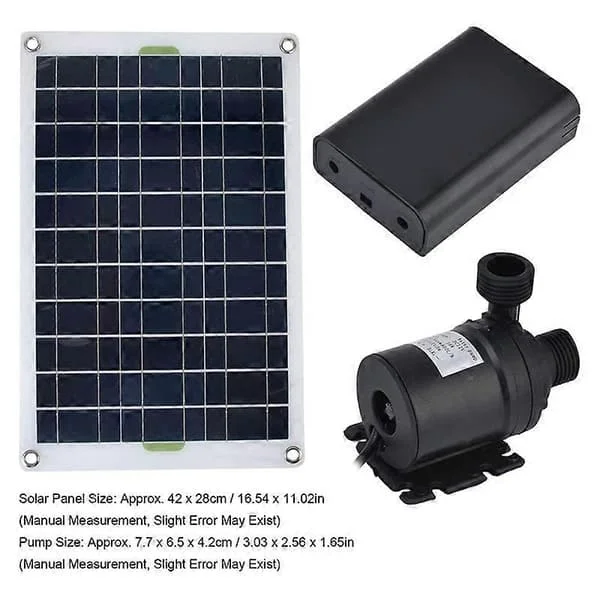 50W Solcelle Vandpumpe 800L/H DC12V (INTET batteri) Solcelle Vandfontæne Pumpe Lav Støj til Have Familie Vandfontæne