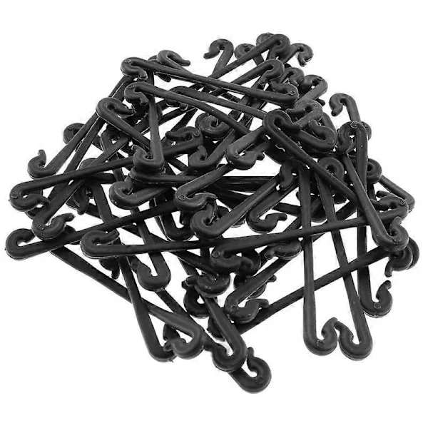 200 Stycken Vinrankefästen Plastband Spänne Krokar Trädgårdsarbete Druvstöd Grönsaksband Klämmor Grönsaker Fasta Spänne Krok Växthållare, 6cm