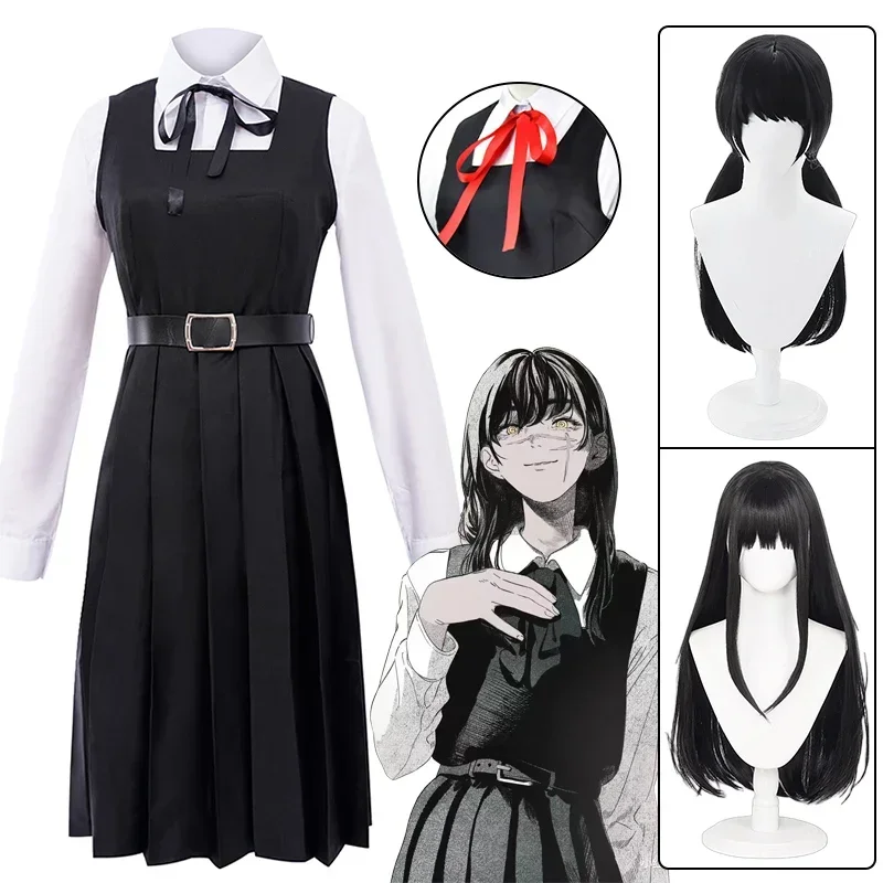 AliExpress - Anime Kettensäge Mann Mitaka Asa Cosplay Kostüm JK Schuluniform Krieg Teufel Kleid Accessoires Anzug Halloween Kostüme für Frauen