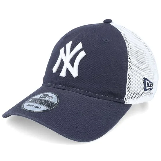 New Era - MLB Blu trucker Cappellino - New York Yankees Washed 9TWENTY Navy/White Trucker @ Hatstore