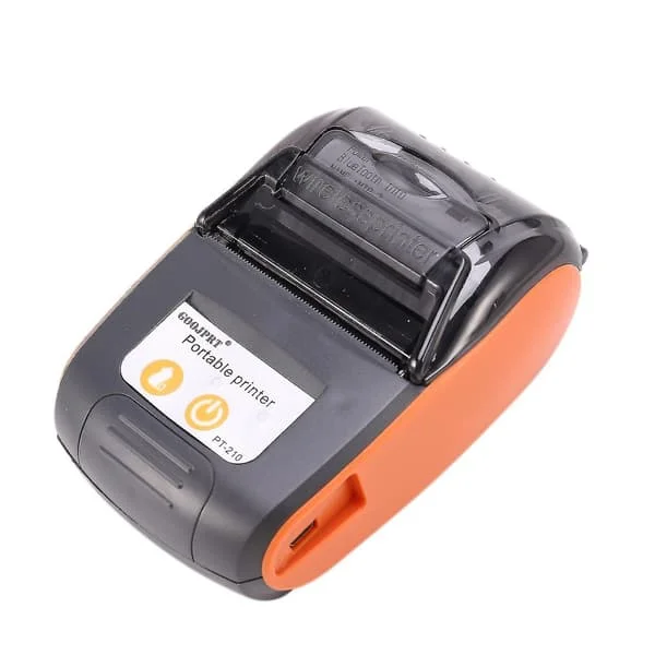 Pt210 58mm Bluetooth-termisk skrivare Bärbar trådlös kvittomaskin Kompatibel med Windows Android Ios Eu-dt