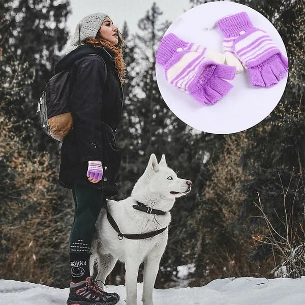 Handskar Elektriska USB Thermal Värmehandskar Hel/Halvfinger