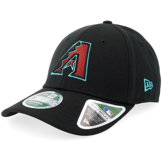 New Era - MLB Schwarz flexfit Cap - Arizona Diamondbacks MLB Player Replica M-Crown 39THIRTY Black Stretch Fit @ Hatstore