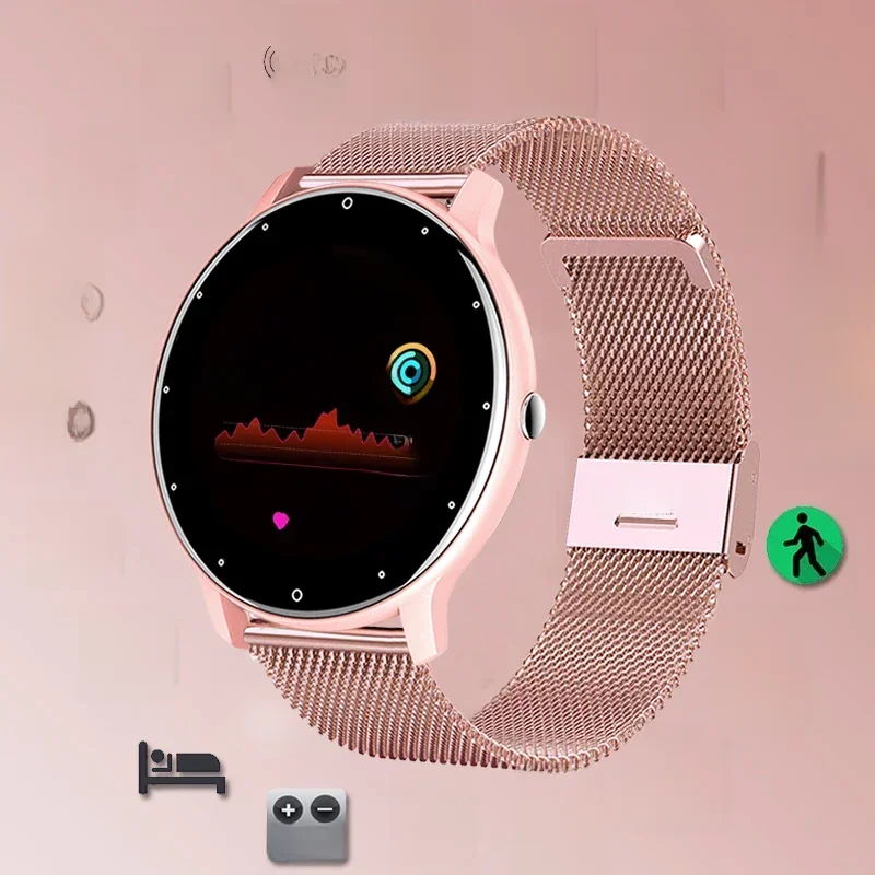 AliExpress - LIGE 2026 Smartwatch für Damen, voller Touchscreen, Sport-Fitnessuhr, IP67, wasserdicht, Bluetooth, für Android iOS, Smartwatch für Damen