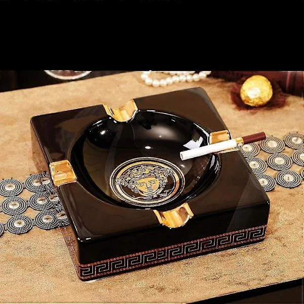 Askkoppar Prylar Fyrkantig Keramisk Askkopp Askkopp | Askkoppar