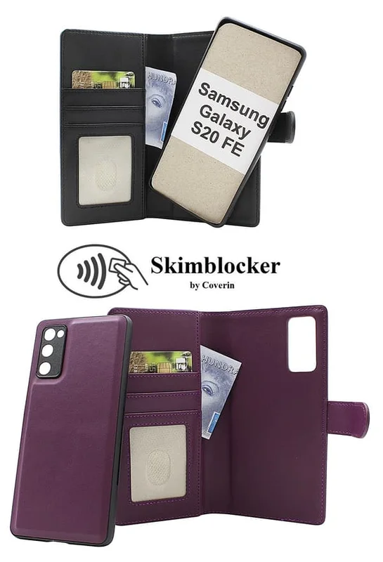 Skimblocker Samsung Galaxy S20 FE 5G Magnet Plånboksfodral