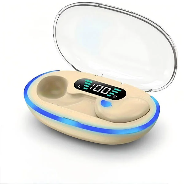 New X55 Invisible Sleep Wireless Earbuds True Mini Bluetooth 5.3 Hidden Headphones with Microphone Bass Noise Cancelling HiFi Stereo Heads