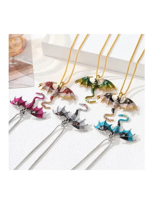 AliExpress - Goth Fly Dragon pendentif collier homme femme Punk Goth bijoux serpent chaîne breloques tour de cou mode collier Collares cadeaux
