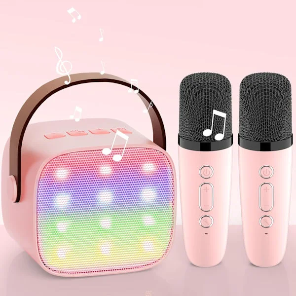 Oppgrader Karaoke Maskin 2 Mikrofoner Barn for Jenter: Karaoke Maskiner for Barn med Mini Karaoke Mikrofoner