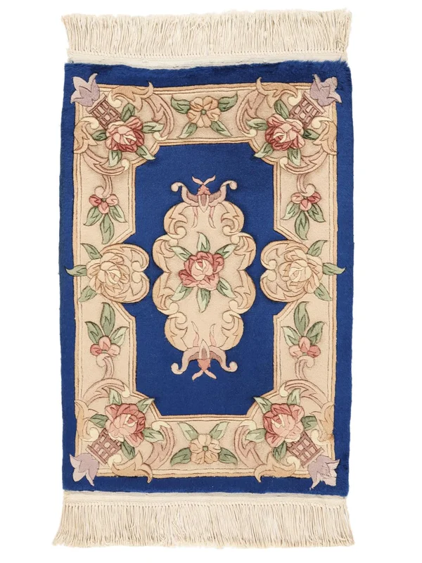 60X90 Tapis Chinois 90 Line D'orient Marron/Beige (Laine, ) Carpetvista