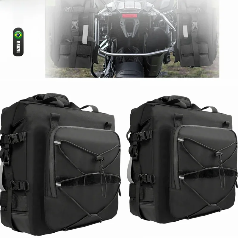 AliExpress - Sacoche de moto sac latéral étanche pour BMW R1200GS ADV KAWASAKI YAMAHA Honda Suzuki voyage moto bagages sac de siège arrière