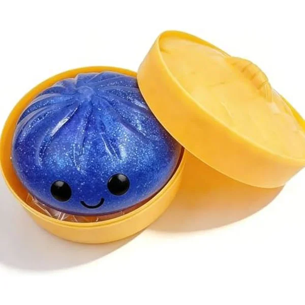 Glitterknyte, Glitterknyte Squishy Box, Knyte Squishy, Ångestlindrande Fidget, Mjuk Klämbar Dekompressionsdeg