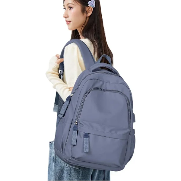 [RM]New Laptop Backpack, Waterproof Laptop Backpack with 15 Inch School Bag with USB Charging