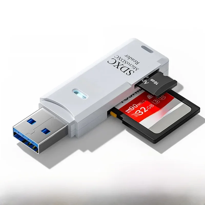 AliExpress - 2 en 1 USB 3.0 2.0 lecteur de carte lecteur de carte Micro sd adaptateur Usb lecteur de carte haute vitesse TF carte mémoire pour PC 