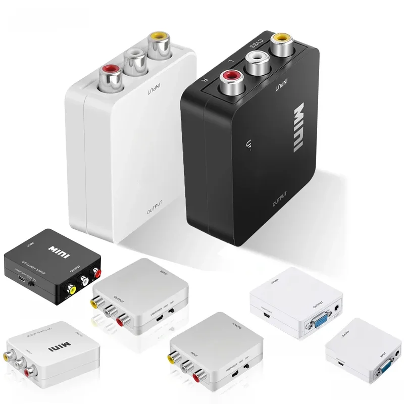 AliExpress - Adaptateur AV RCA vers HDMI adaptateur HDMI vers AV RCA adaptateur HDMI vers VGA vers HDMI convertisseur AV vers VGA VGA vers AV RCA pour