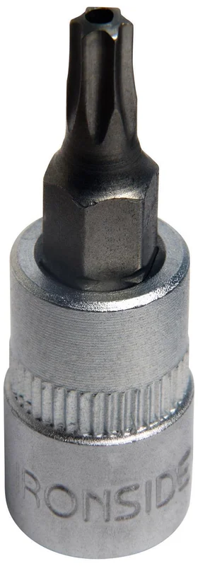 Ironside 116407 Bitspipe torx, med hull, 1/4" TX15, Håndverktøy